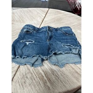 Cat & Jack Denim girls shorts distressed
